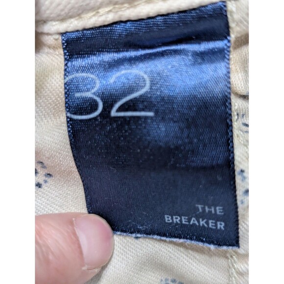 Pilcro Pants Denim Jean 32 Beige The Breaker Relaxed Chino Cropped Cotton Casual - Picture 5 of 8